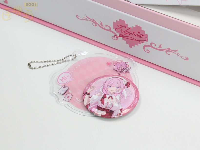 愛莉希雅限定徽章與保護套