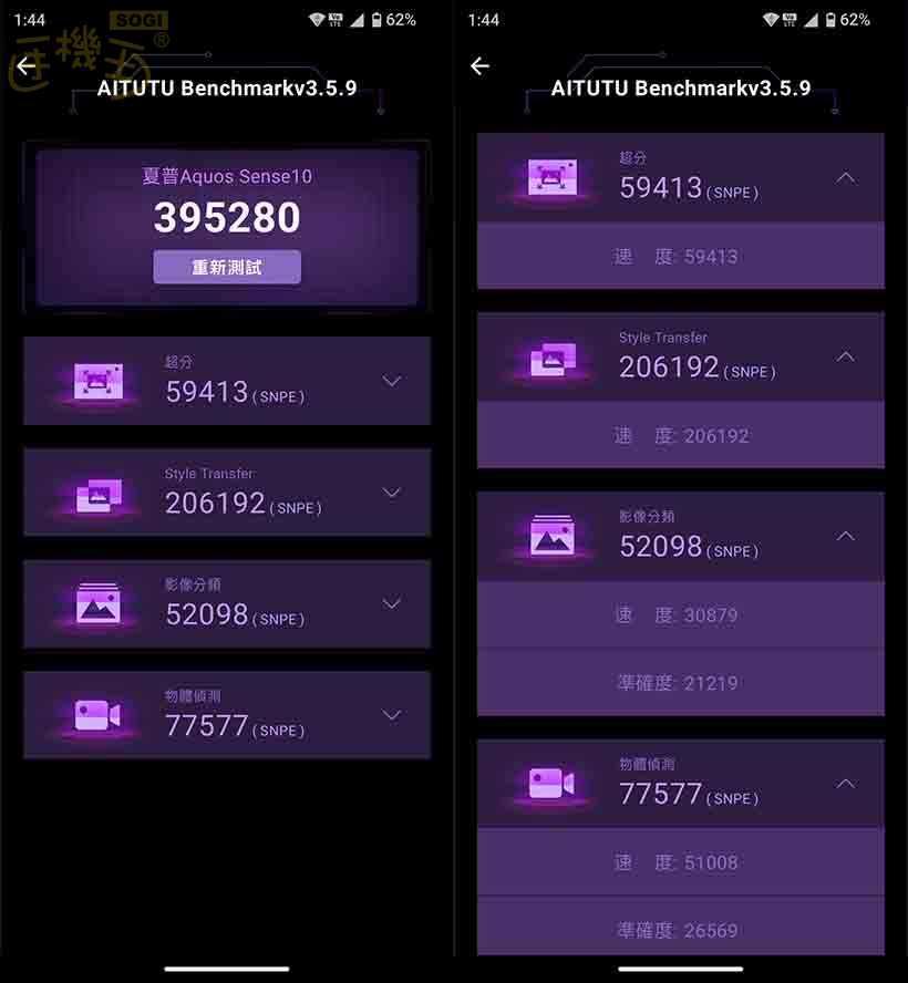 夏普 AQUOS sense10 效能測試 - AITUTU