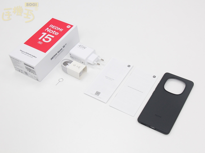 紅米 Note 15 5G 外觀開箱 - 盒裝配件