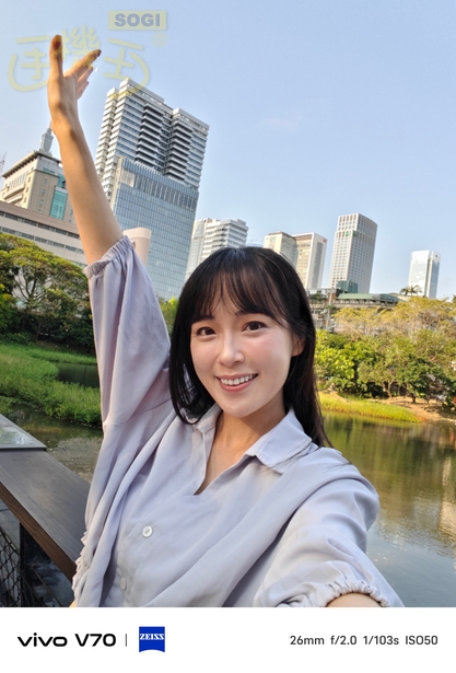 vivo V70 相機體驗 - 1X 自拍