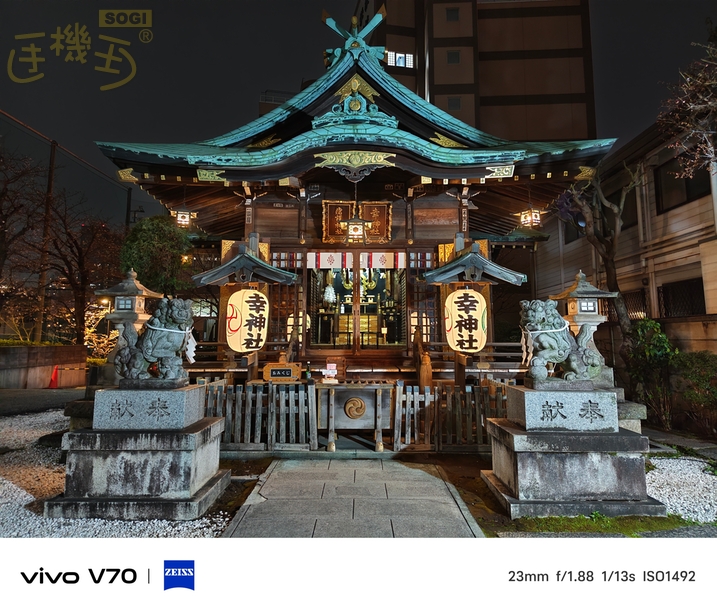 vivo V70 相機體驗 - 夜拍-神社