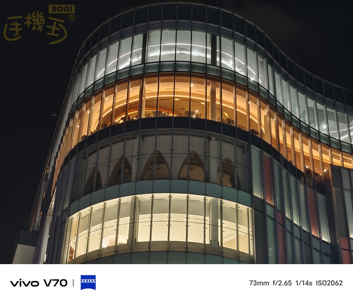 vivo V70 相機體驗 - 夜拍-3X