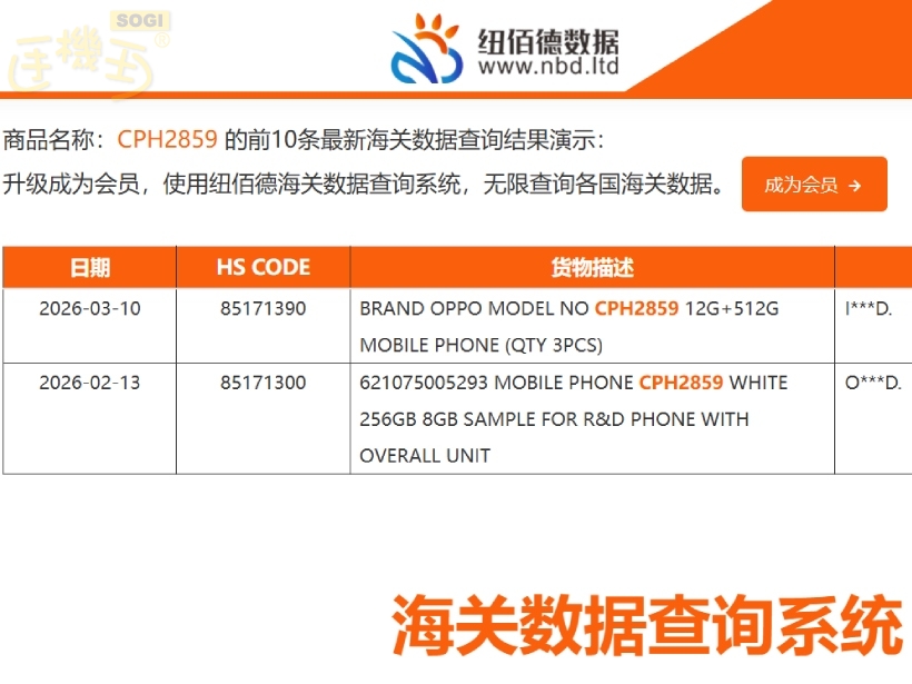 OPPO Reno16 系列通過認證 - Reno16 F報關資料