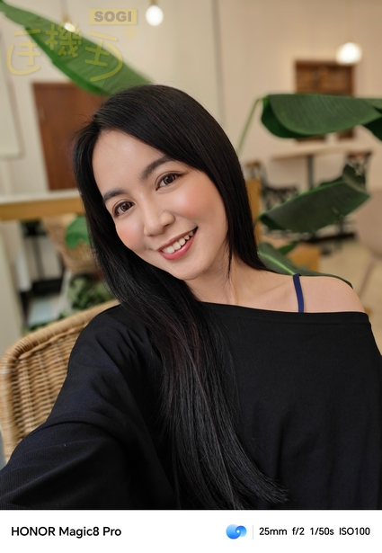 HONOR Magic8 Pro 相機體驗 - 1x 自拍 (散景)